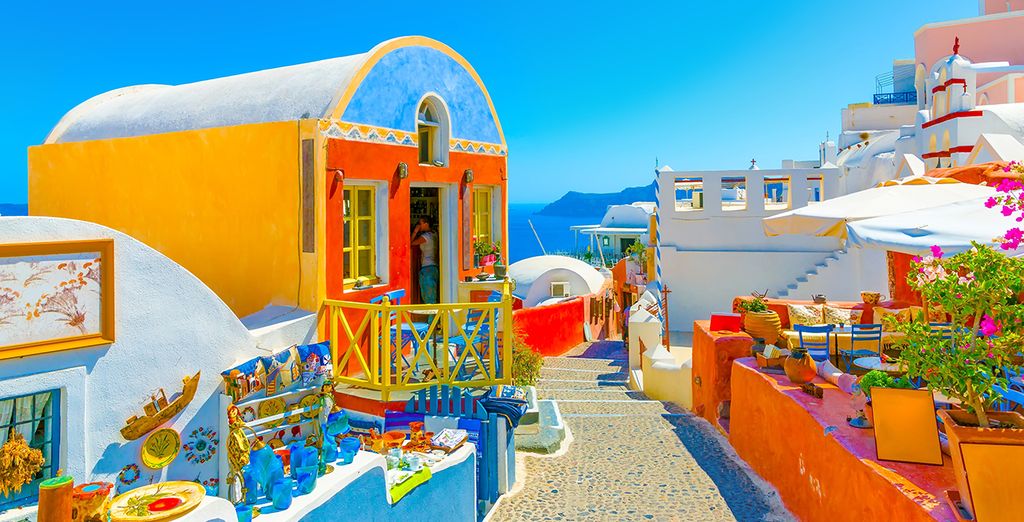 Combinado Atenas y Santorini