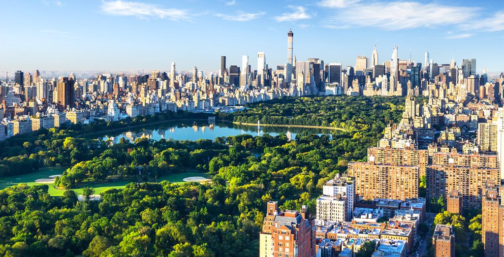 Photographie de Central Park et de la ville de New York, Etats-Unis