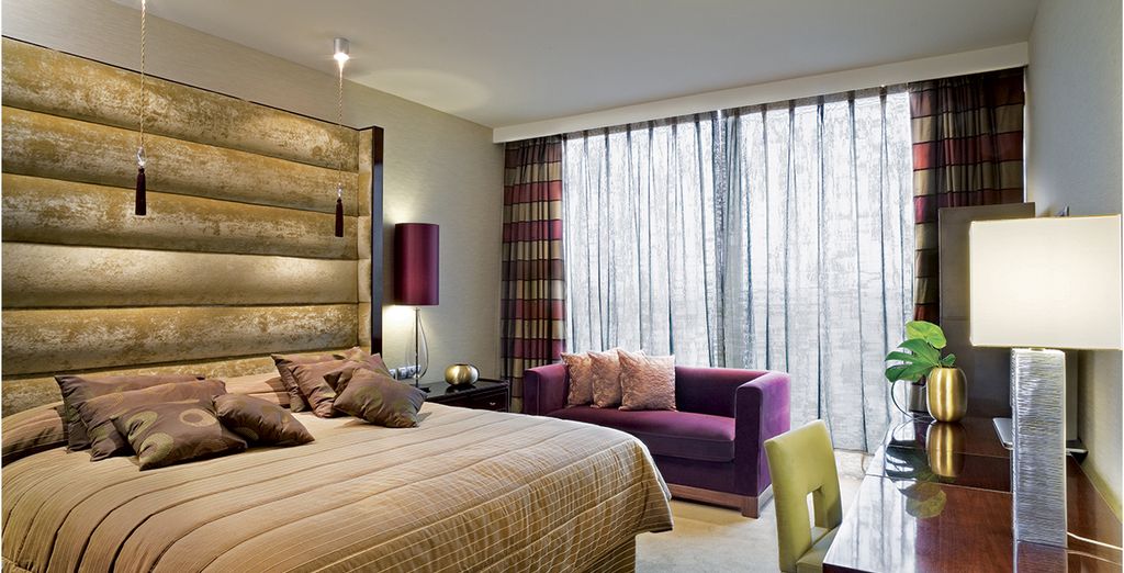 Hôtel de luxe 5 étoiles avec chambre double tout confort