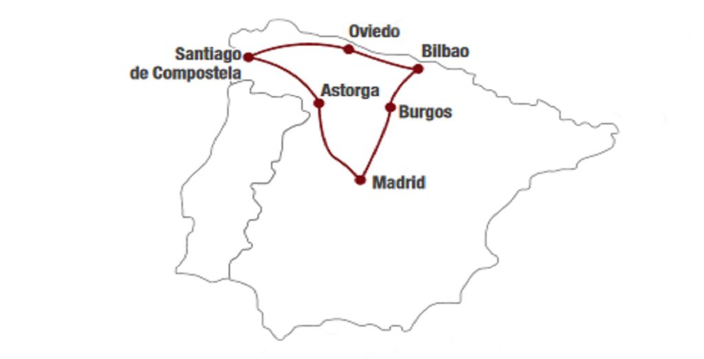 Tour della Spagna del nord