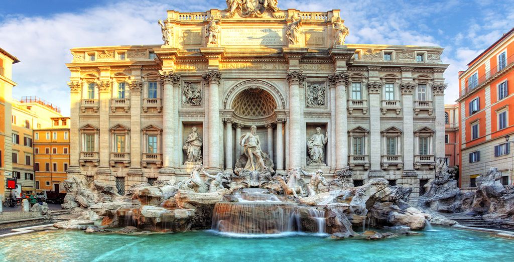 Trevi Fountain, one of the wonders of Rome