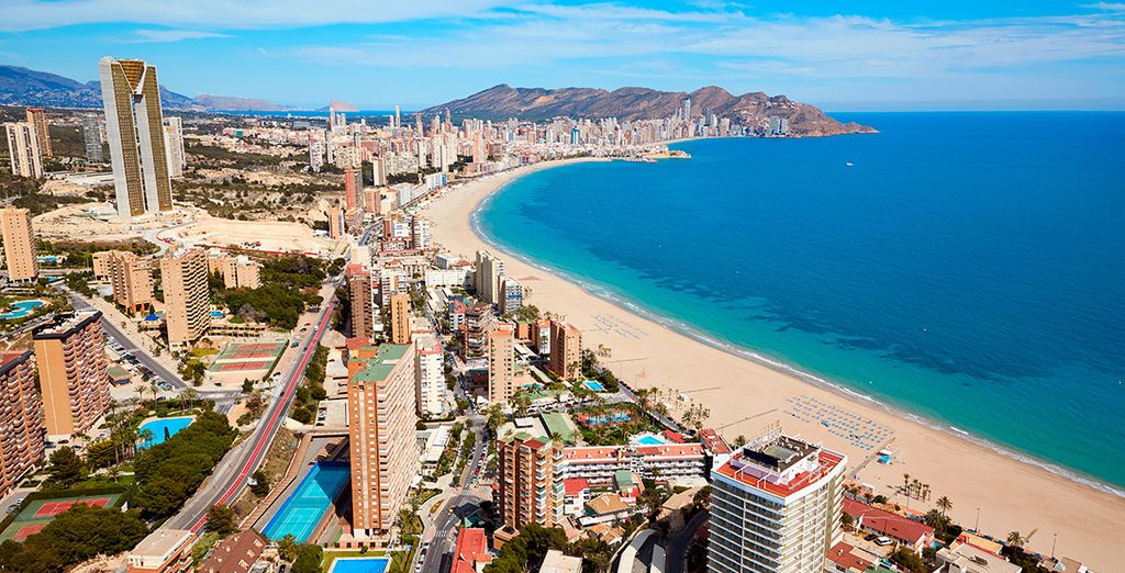 Benidorm on the Costa Blanca, Spain