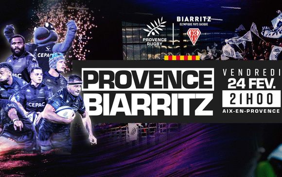 Rencontre Provence Rugby - Biarritz du 24/02 au stade Maurice-David 