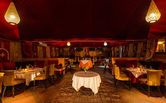 Jour 5 : Un dîner (hors boissons) dans un restaurant typique marocain (transferts inclus) pour les séjours de 5 et 7 nuits