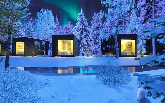 Expérience Finlandaise en hutte design panoramique