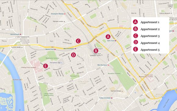 La situation des appartements