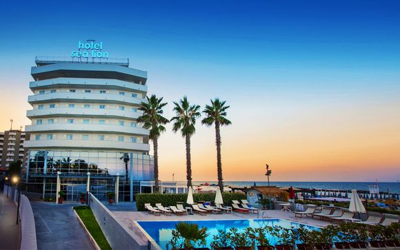 Vista sul Mar Adriatico in 4* con spa e piscina