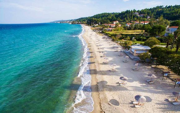 Lusso e comfort in 5* con spiaggia privata a Kriopigi