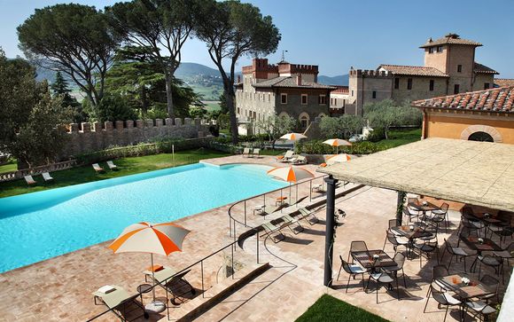 Gothic Château Surrounded by Rolling Vineyards